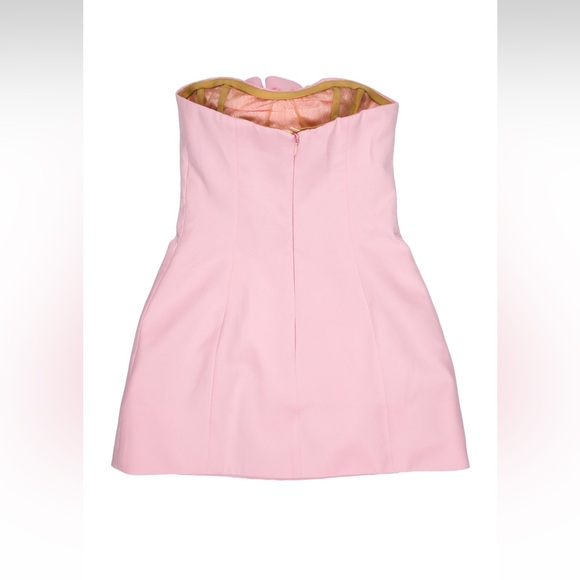 Magda Butrym Pink floral Strapless mini dress- size 2 - Picture 2 of 5